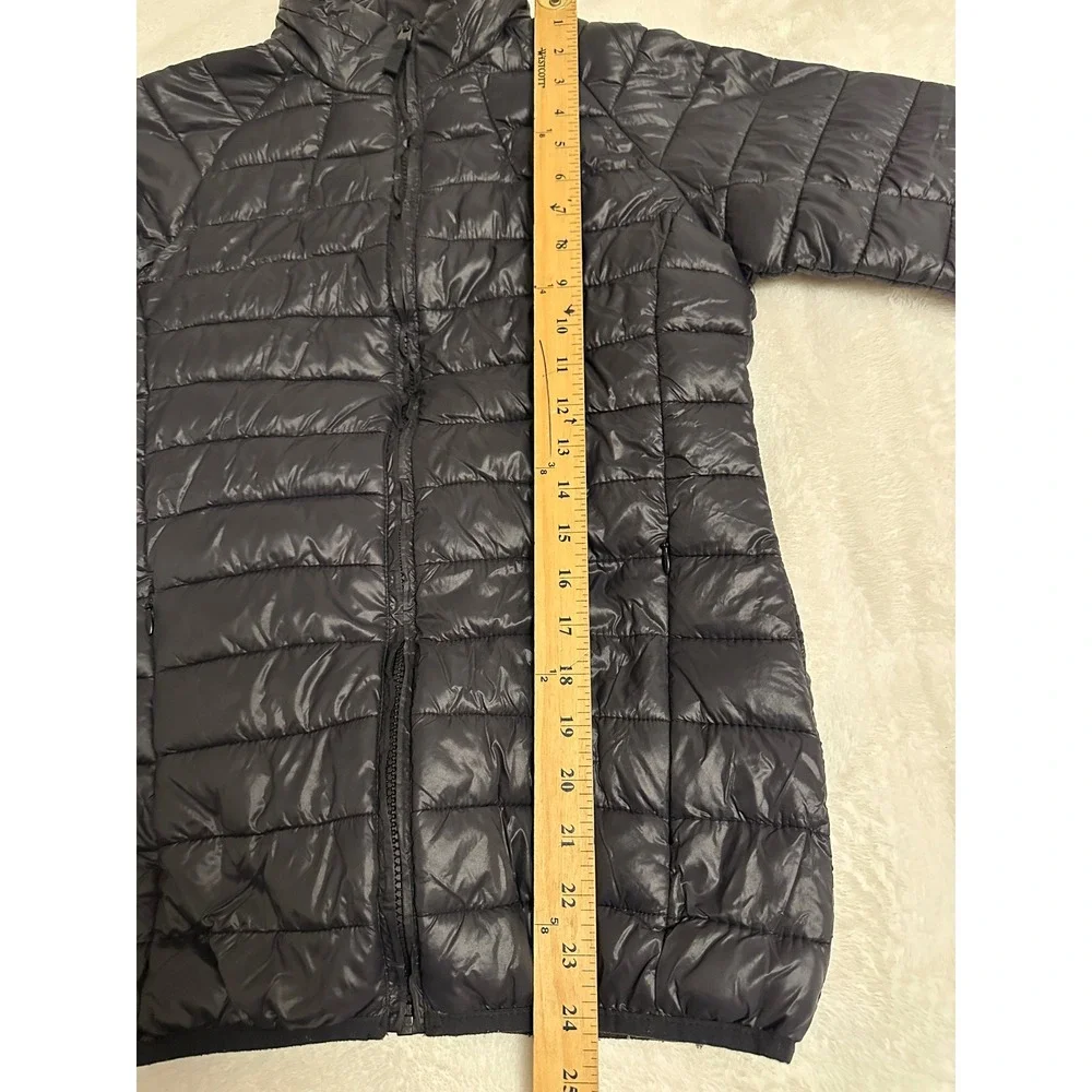 Jackson Hole Outerwear Women Navy Puffer Jacket Full Zip Quilted Coat Size M